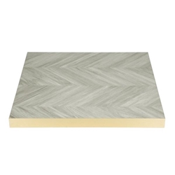 Bolero Pre-Drilled Table Top Chevron Design 700mm
