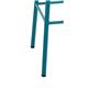 Bolero Cantina High Stools with Wooden Seat Pad Teal (4 pack)