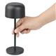 Olympia Siena Table Lamp Round Dome Black 200mm