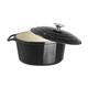 Vogue Black Round Casserole Dish 4Ltr