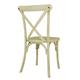 Bolero Manhattan Cross-Back Resin Chairs Natural (4 Pack)