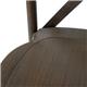 Bolero Manhattan Cross-Back Resin Chairs Dark Wood Effect (4 Pack)