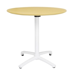 Bolero Folding Polypropylene Table 800mm Mustard Yellow