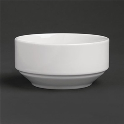 Royal Porcelain Classic White Stackable Soup Bowl 110mm (12 pack)