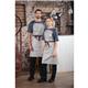 Southside Linen Blend Bib Apron Grey
