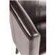 Bolero PU Leather Tub Armchair Dark Brown (Single)
