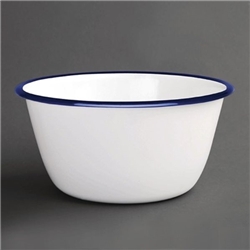 Olympia Enamel Pudding Bowls 155mm (Pack of 6)