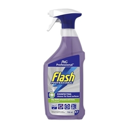 Flash Professional Disinfecting Cleaning Spray for Food Surfaces 750ml (6 pack)
