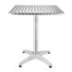 Bolero Steel and Aluminium Square Bistro Table 600mm