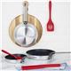 Vogue Cook Like A Pro 3-Piece Aluminium Non-Stick Frying Pan and Sauté Pan Set