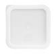 Hygiplas Polycarbonate Square Food Storage Container Lid White Small