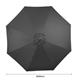 Bolero Seville Round Parasol 3m Diameter Black