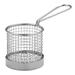Olympia Chip Basket Round with Handle 80mm