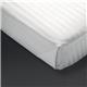 Mitre Comfort Satin Flat Sheet White King Size