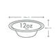 Vegware Compostable Nourish Moulded Fibre Bowl Natural 12oz/340ml (500 pack)