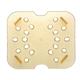 Cambro High Heat Polycarbonate 1/6 Gastronorm Drain Plate