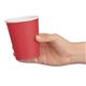 Fiesta Recyclable Single Wall Takeaway Coffee Cups Red 225ml / 8oz (1000 Pack)