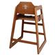 Bolero Wooden Highchair Dark Wood Finish
