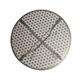Bolero Round Steel Patterned Bistro Table Grey 600mm