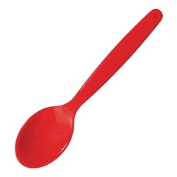 Olympia Kristallon Polypropylene Spoons Red (12 Pack)