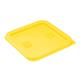 Hygiplas Square Food Storage Container Lid Yellow Small