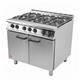 Falcon 6 Burner Dominator Plus Oven Range G3101 Natural Gas with Feet