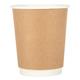Fiesta Recyclable Coffee Cups Double Wall Kraft 225ml / 8oz (25 Pack)