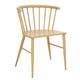 Bolero Harrowdene Metal Side Chairs Wood Effect (2 pack)