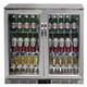 Polar G-Series Back Bar Cooler with Hinged Doors Stainless Steel 208Ltr