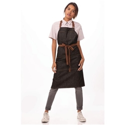 Chef Works Urban Memphis Bib Apron Black