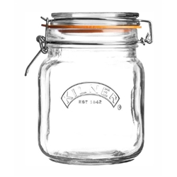 Kilner Clip Top Square Jar 1000ml