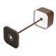 Olympia Lucca Table Lamp Squared Dome Chestnut 300mm
