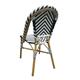 Bolero Parisian Style Rattan Side Chair Black (2 pack)