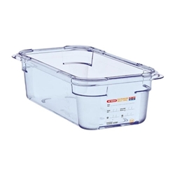 Araven ABS Food Storage Container Blue GN 1/3 100mm