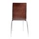 Bolero Square Back Side Chair Dark Chocolate Finish (4 Pack)