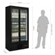 Polar G-Series Upright Back Bar Cooler with Sliding Doors 490Ltr