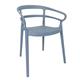 Bolero Mateo Café Chairs Slate Blue (2 pack)