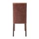 Bolero Faux Leather Dining Chair Antique Brown (2 pack)