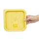 Hygiplas Square Food Storage Container Lid Yellow Small