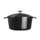 Vogue Black Round Casserole Dish 4Ltr