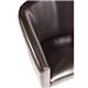 Bolero PU Leather Tub Armchair Dark Brown (Single)
