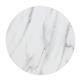 Bolero Pre-drilled Round Table Top Marble Effect 600mm