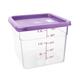 Hygiplas Square Food Storage Container Lid Purple Medium