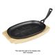 Olympia Hevea Board for Cast Iron Oval Sizzler 335x205mm for GJ557