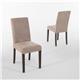 Bolero Dining Chairs Beige (2 Pack)