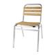 Bolero Aluminium & Ash Bistro Side Chairs (4 Pack)