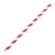 Fiesta Compostable Paper Straws Red Stripes (250 Pack)