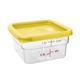 Hygiplas Square Food Storage Container Lid Yellow Small