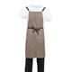 Southside Linen Blend Bib Apron Chocolate