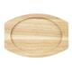 Olympia Hevea Board for Cast Iron Oval Eared Dish 260x165mm for FW817